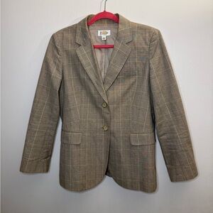 Talbots plaid blazer